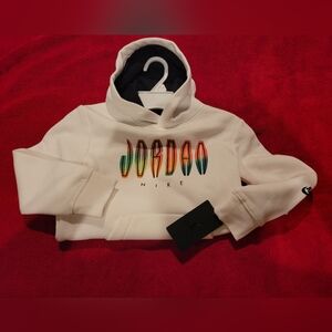 NIKE Jordan Boys' MJ MVP Fleece Pullover Hoodie - Size 6